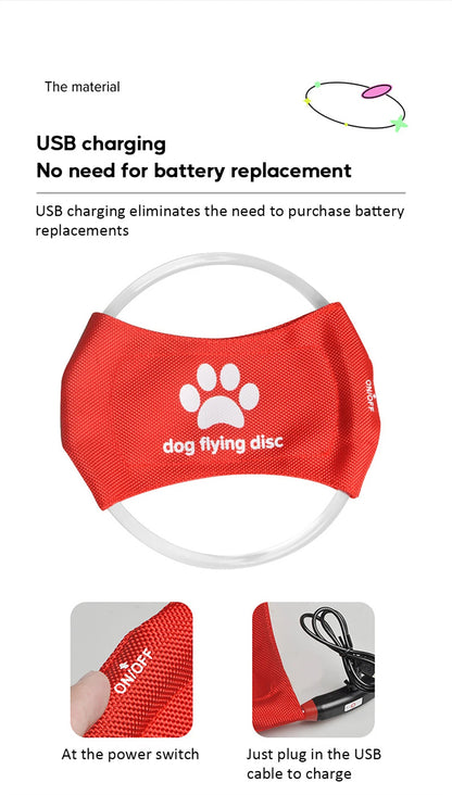 LED Light Dog Flying Discs - Shop 4 pawz