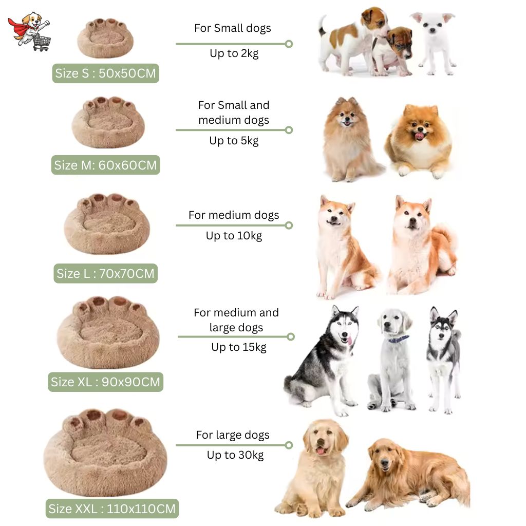 Stress Reduction Bed Pet Paw - Shop 4 pawz