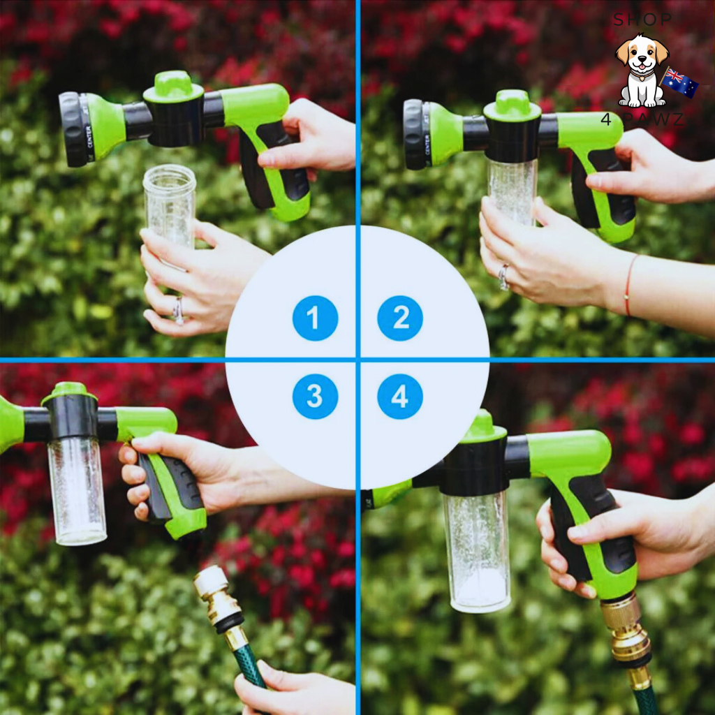 Dog Wash Foam Spray Gun PupJet - Shop 4 pawz