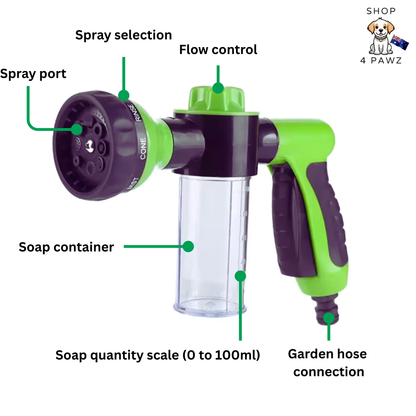 Dog Wash Foam Spray Gun PupJet - Shop 4 pawz