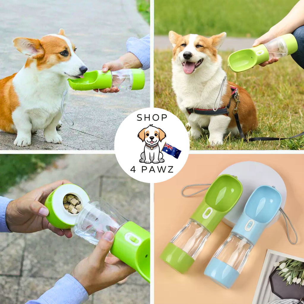 LunaGo™ Portable Dog Water Bottle & Treat Carrier - Shop 4 pawz