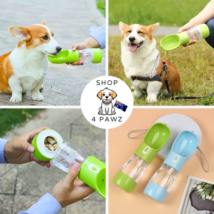LunaGo™ Portable Dog Water Bottle & Treat Carrier - Shop 4 pawz