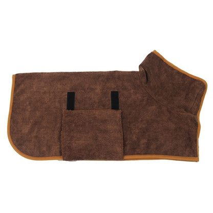 LunaDry™ Dog Microfiber Bathrobe Towel - Shop 4 pawz