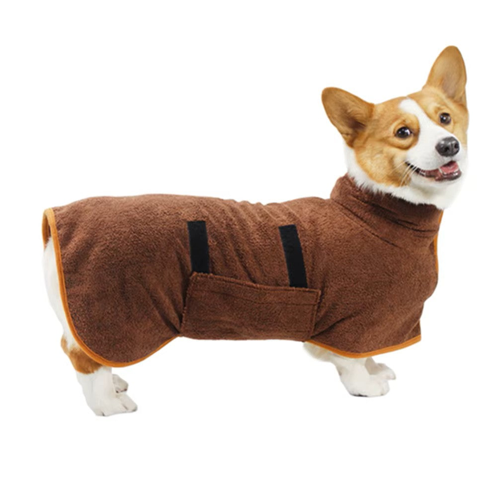 LunaDry™ Dog Microfiber Bathrobe Towel - Shop 4 pawz